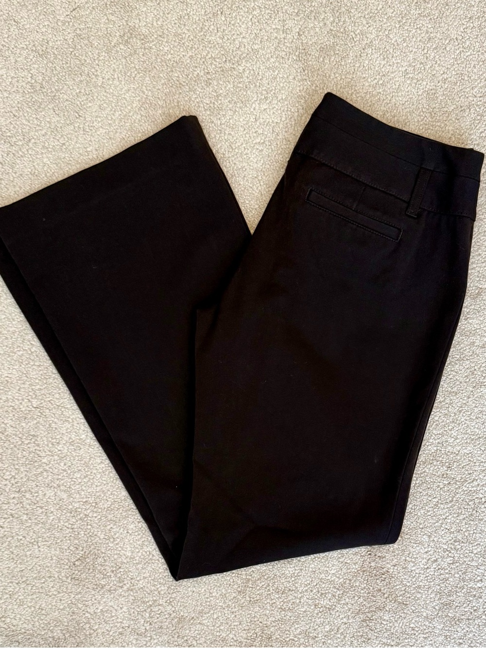 Vintage Express Editor Flare Pants Trousers Women’s Size 6R Chocolate Mid Rise - Picture 2 of 12